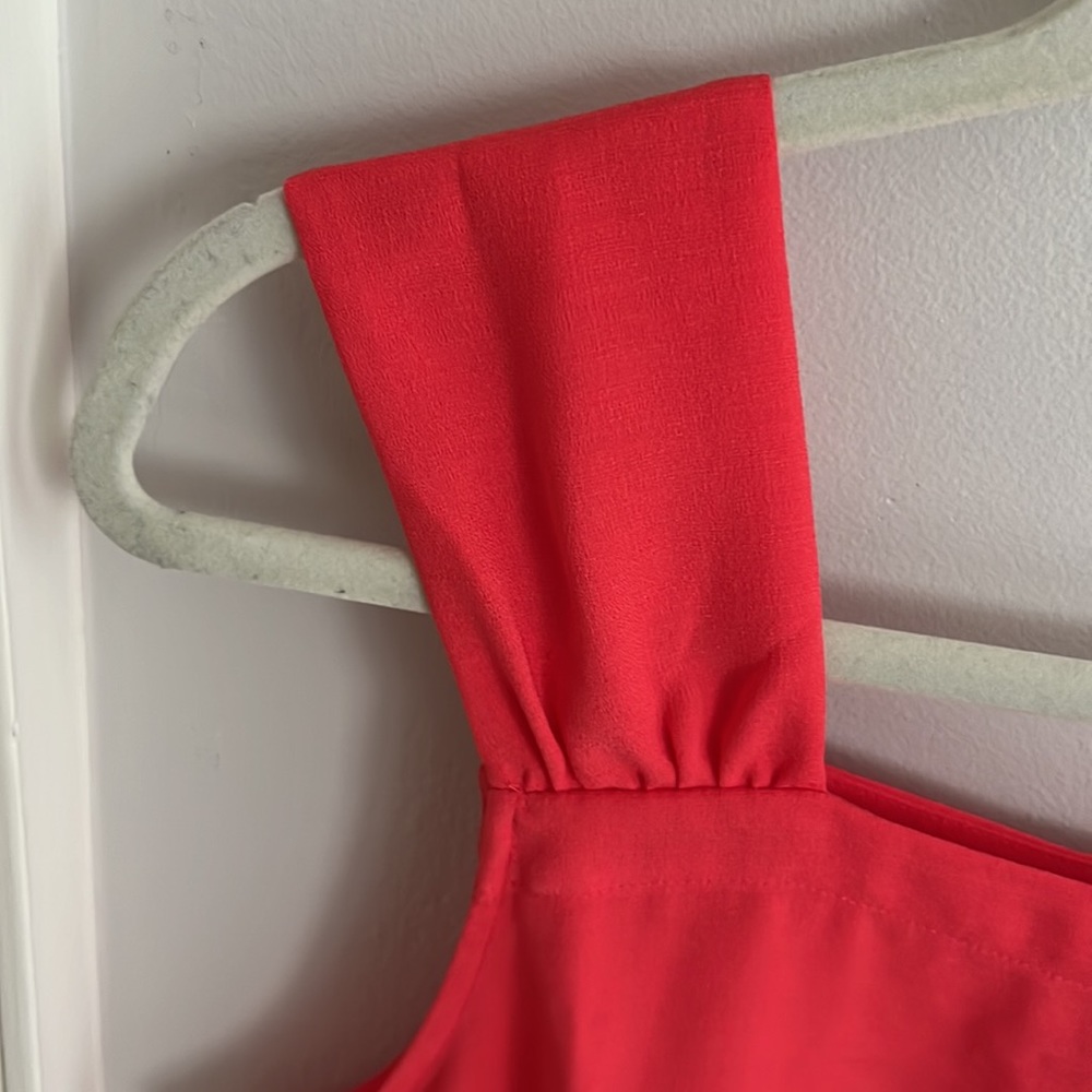 Loft Red Ruffle Top - Picture 2 of 3